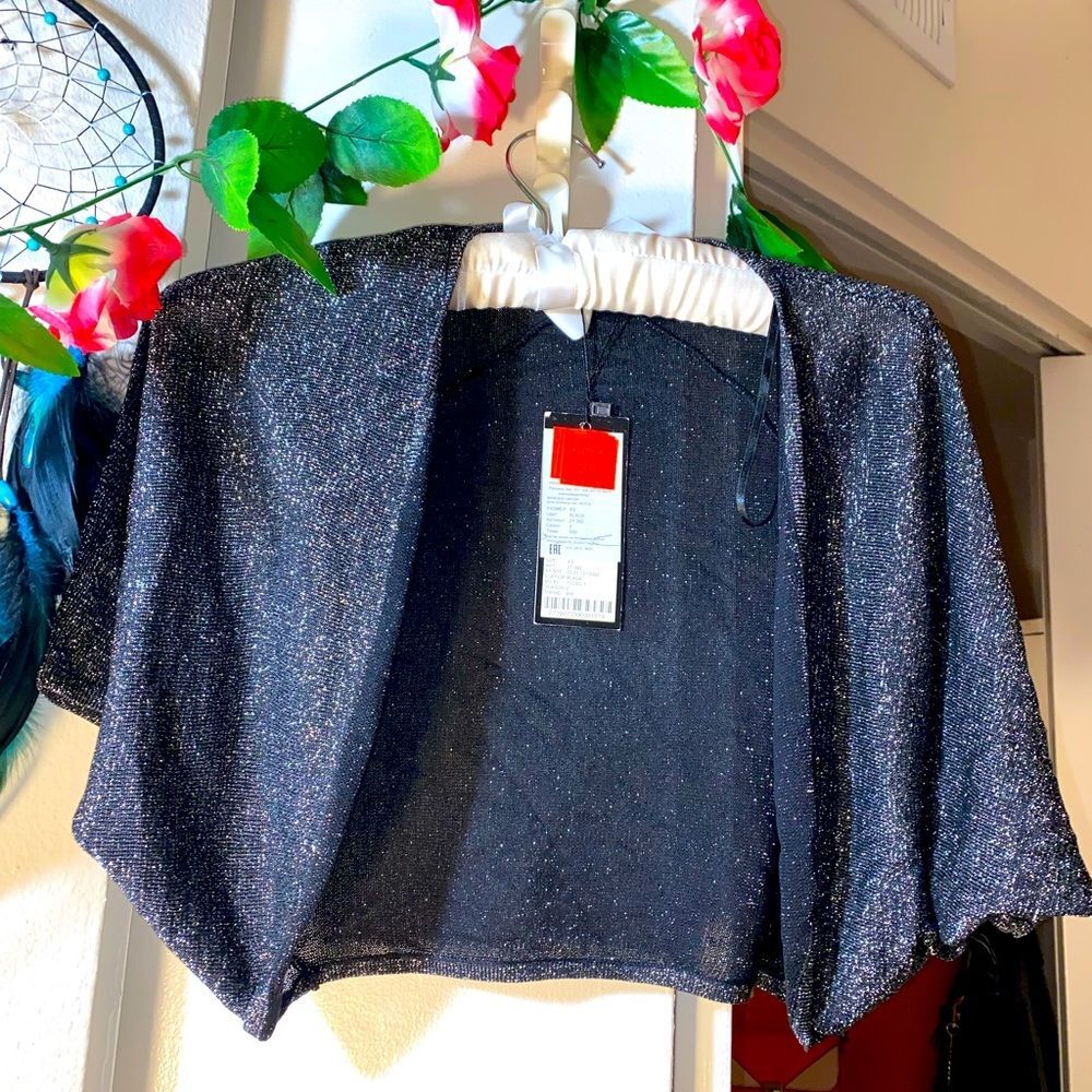 Dark Silver short sleeve cardigan